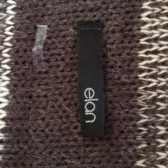 Elan striped and fringed open wrap sweater - Picture 7 of 8